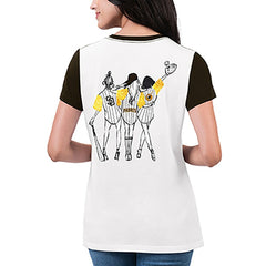 San Diego Padres G-III 4Her by Carl Banks Women's Illustration Ringer T-Shirt - MLB T-shirts