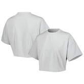 Gray Boston Celtics Lusso Women's Nola Faded Tonal Cropped T-Shirt | NBA