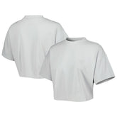 Gray Chicago Bulls Lusso Women's Nola Faded Tonal Cropped T-Shirt sale | NBA