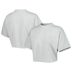 Gray Chicago Bulls Lusso Women's Nola Faded Tonal Cropped T-Shirt sale | NBA