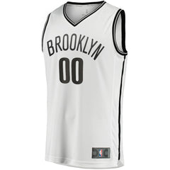 White Brooklyn Nets Youth Fast Break Replica Custom Jersey | NBA