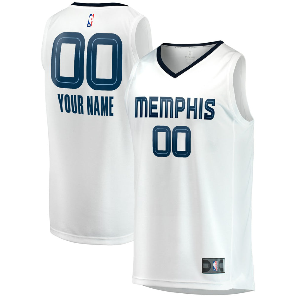 White Memphis Grizzlies Youth Fast Break Replica Custom Jersey | NBA