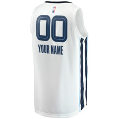 White Memphis Grizzlies Youth Fast Break Replica Custom Jersey | NBA