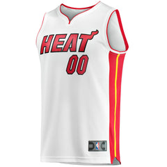 White Miami Heat Youth Fast Break Custom Replica Jersey | NBA
