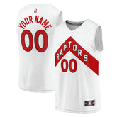 White Toronto Raptors Youth Fast Break Replica Custom Jersey | NBA