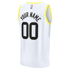 White Utah Jazz Youth Fast Break Replica Custom Jersey | NBA