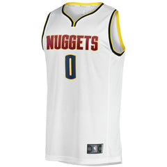 White Christian Braun Denver Nuggets Fast Break Player Jersey sale | NBA