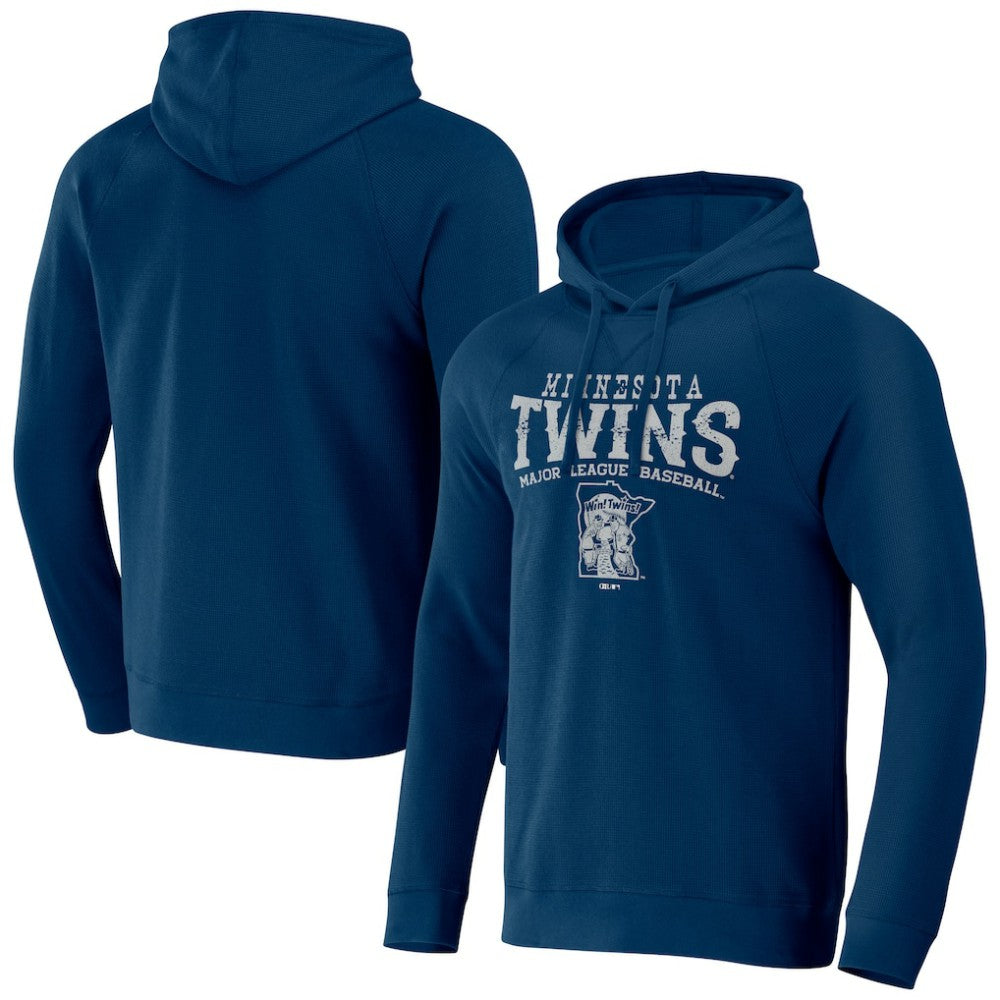 Minnesota Twins Darius Rucker Collection by Fanatics Waffle-Knit Raglan Pullover Hoodie - MLB Hoodies