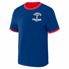 Texas Rangers Darius Rucker Collection by Fanatics Two-Way Ringer Reversible T-Shirt - MLB T-shirts