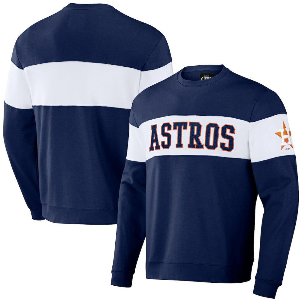 Houston Astros Darius Rucker Collection by Fanatics Stripe Pullover Sweatshirt - MLB Pullover
