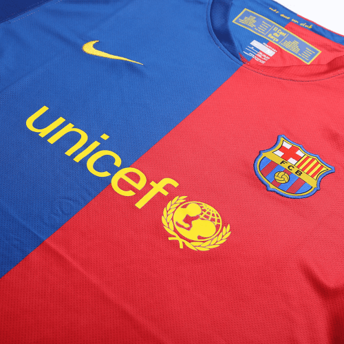 XAVI #6 Retro Barcelona UCL Final Home Jersey 2008/09