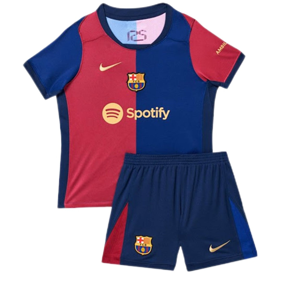 Kids Barcelona Home Jersey Kit