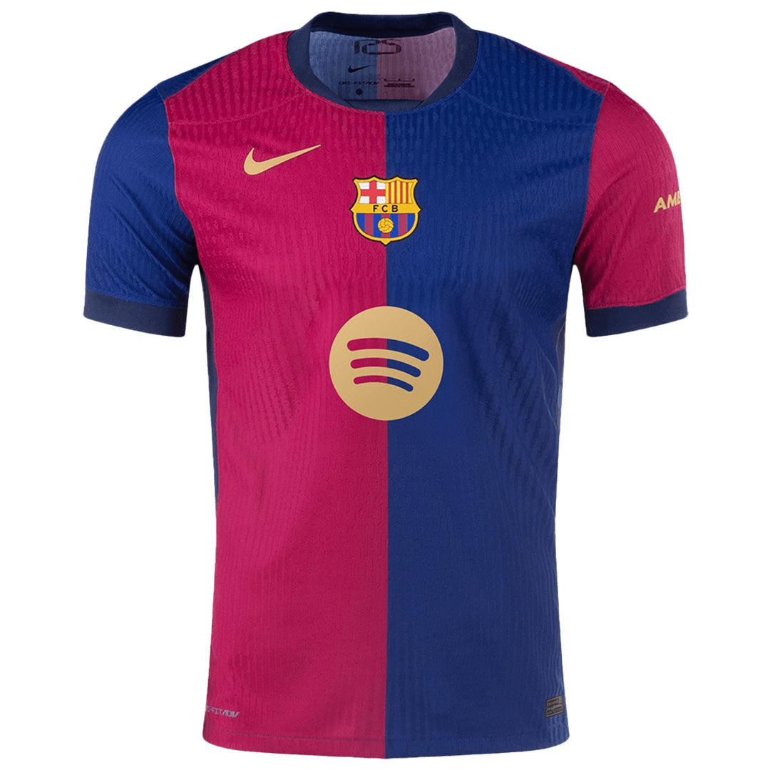 GAVI #6 Barcelona Home Spotify Logo Without Text Match Jersey
