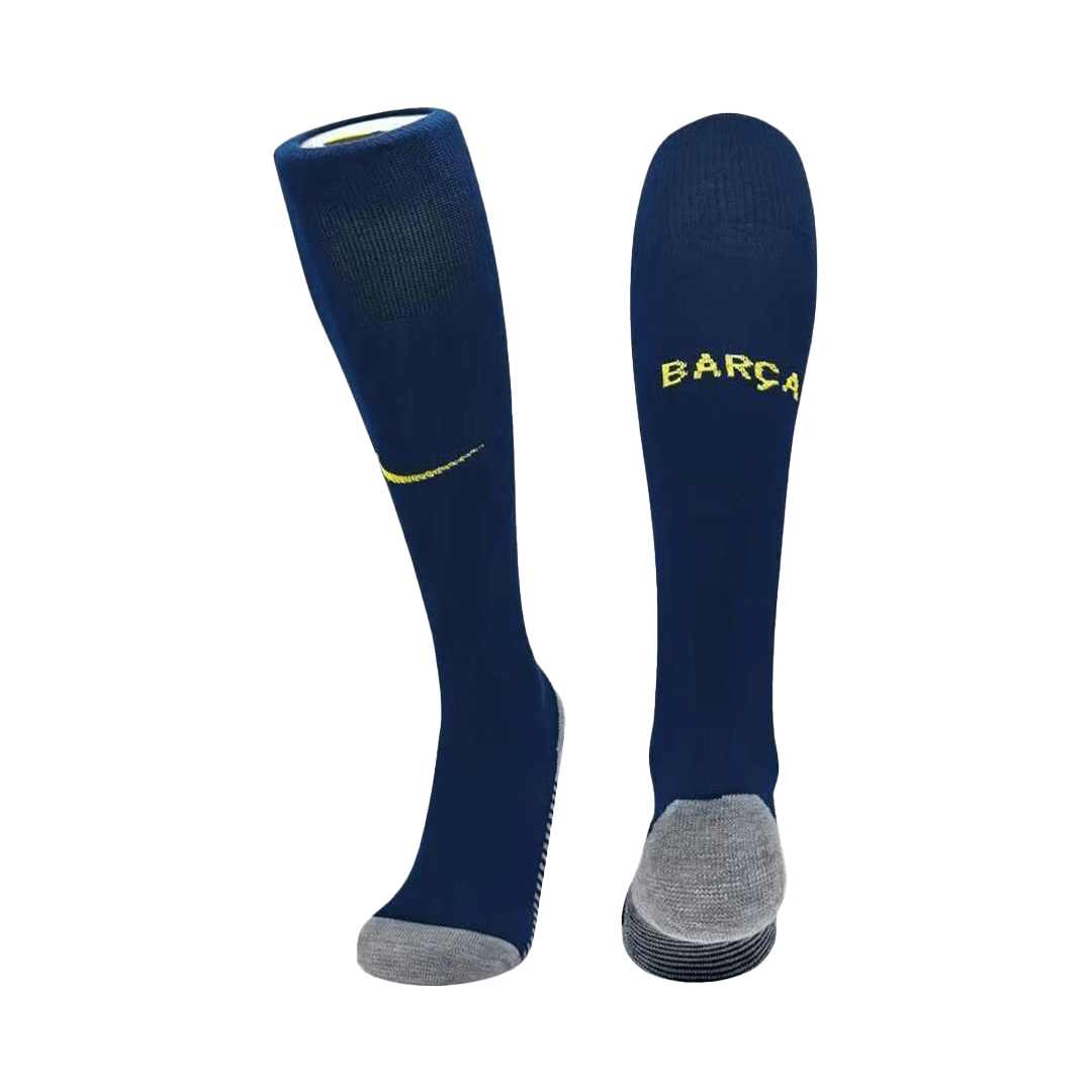 Kids Barcelona Home Soccer Socks - Navy 2025/26