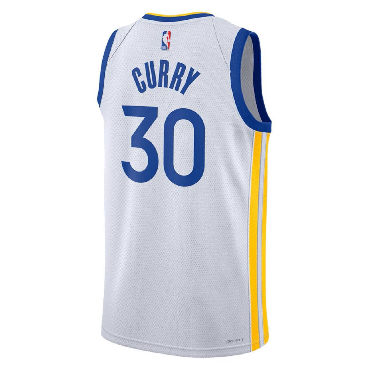 Unisex Golden State Warriors Stephen Curry #30 White Swingman Jersey - Association Edition