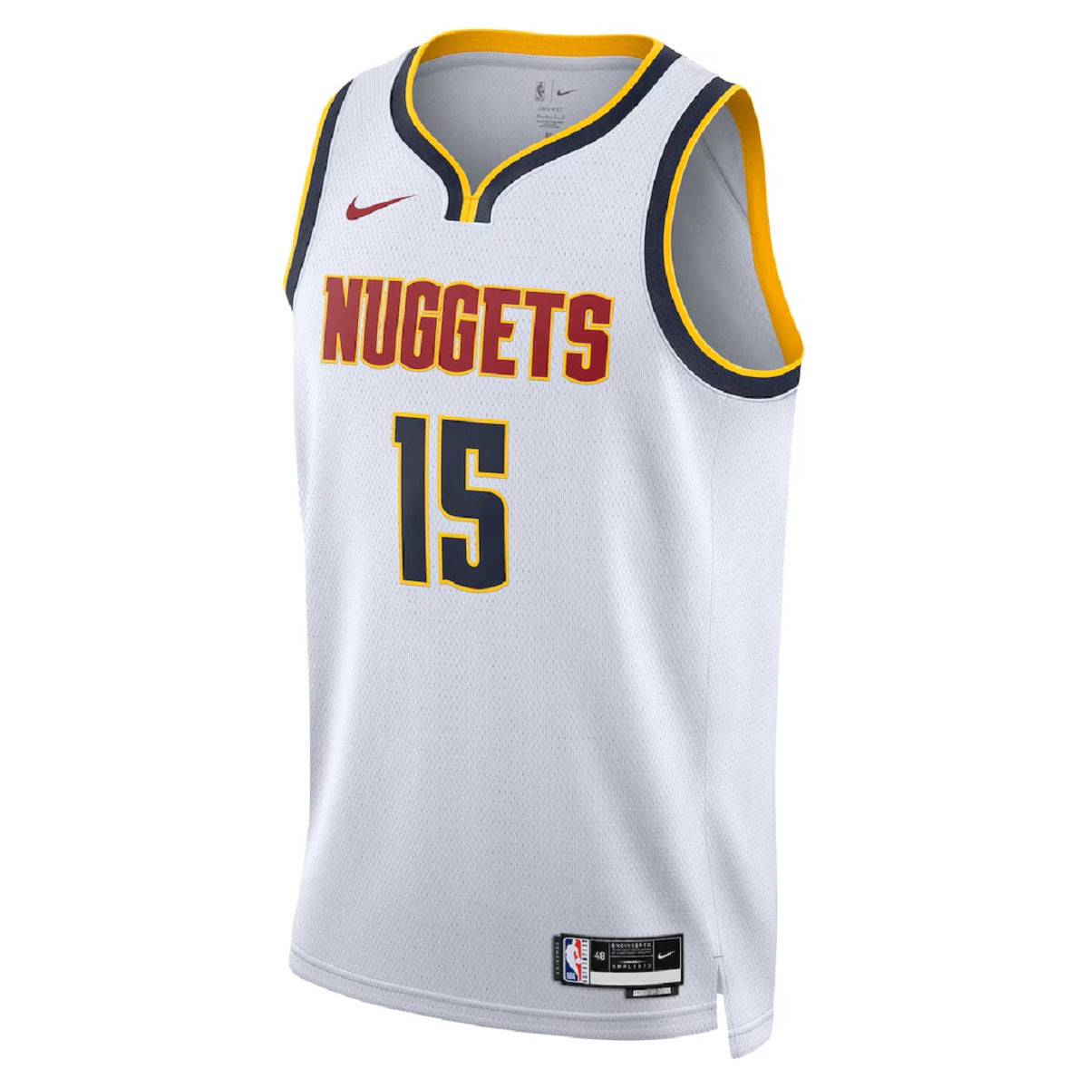 Unisex Denver Nuggets Nikola Jokić #15 White Swingman Jersey - Association Edition