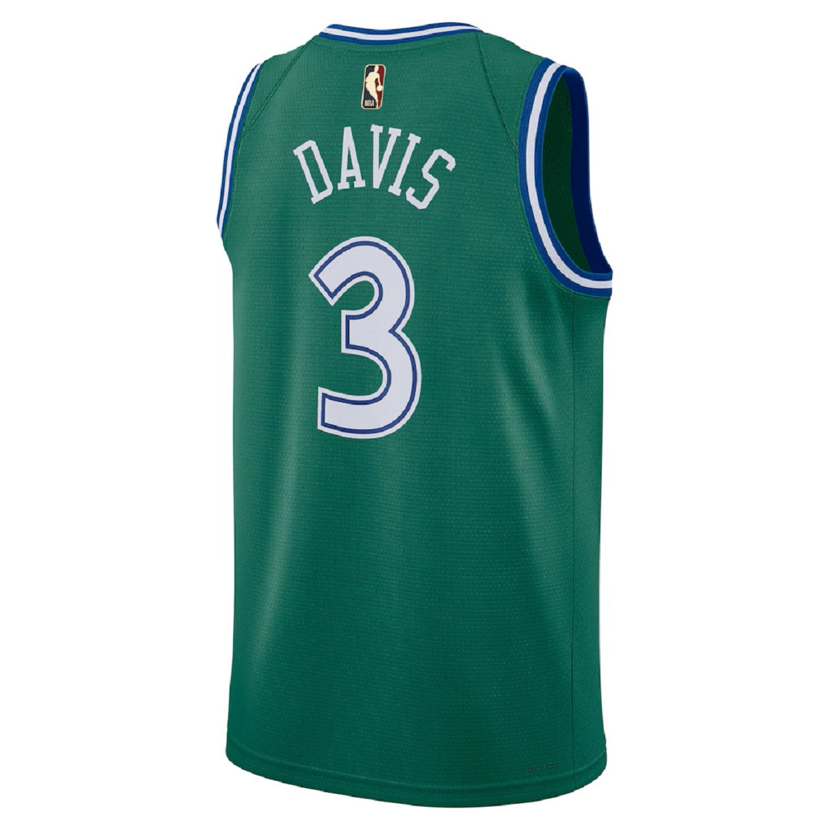 Unisex Dallas Mavericks Anthony Davis #3 Green Swingman Jersey - Classic Edition