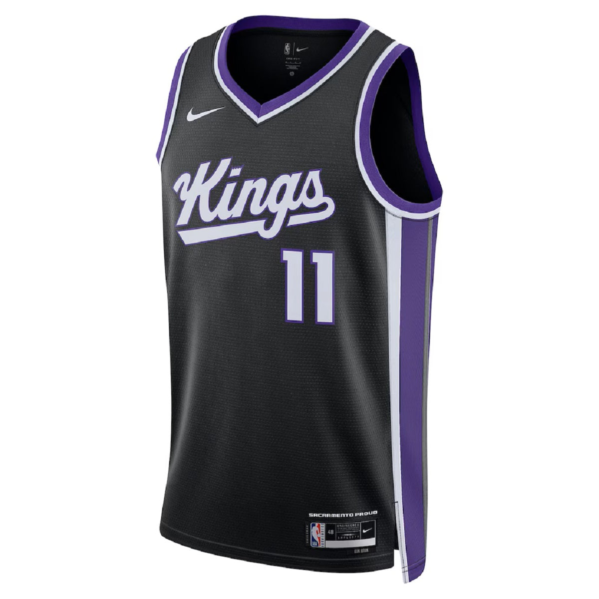 Unisex Sacramento Kings Domantas Sabonis #11 Black Swingman Jersey - Icon Edition