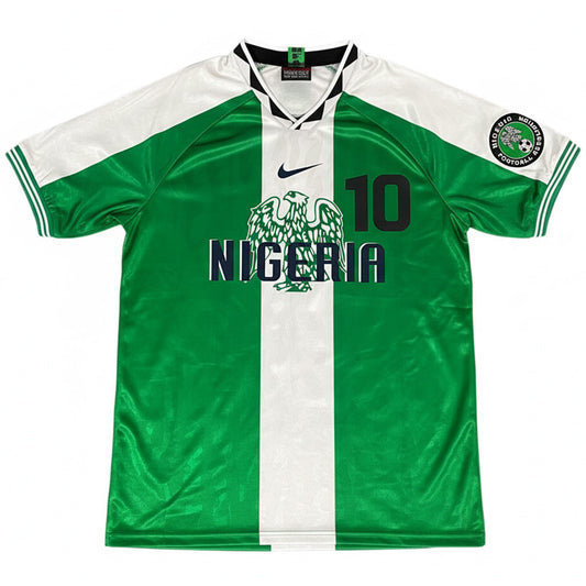Okocha #10 Retro Nigeria Home Jersey 1996