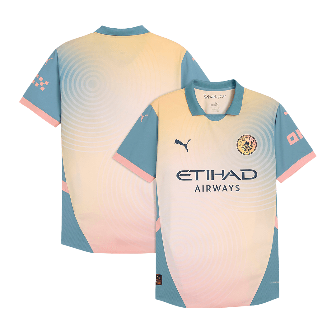 Manchester City Definitely City Fourth Match Jersey Player Version