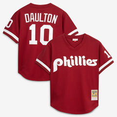 Darren Daulton Philadelphia Phillies Mitchell & Ness Authentic Batting Practice Jersey - MLB Jerseys