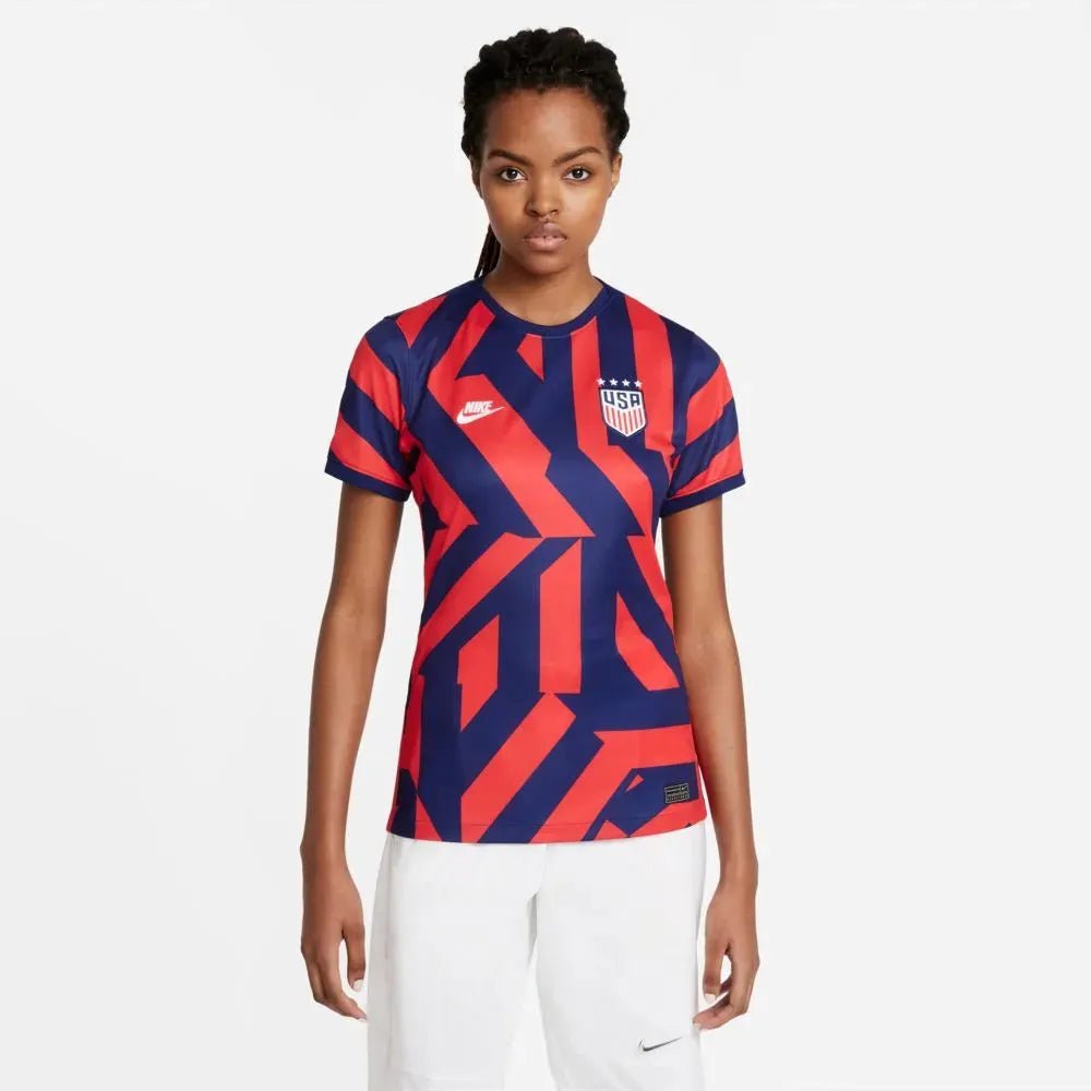 USA 2021-22 Women Away Soccer Jersey - Navy-Red