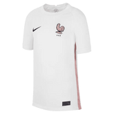 France 2022-23 Away Youth Soccer Jersey White-Pink Glaze-Blue