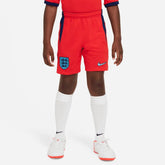 England 2022-23 Youth Away Soccer Short Red-Blue Void