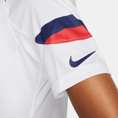 USA 2022-23 Women's Home 4 Star Soccer Jersey White-Hyper Blue