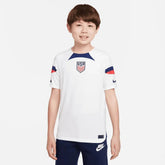 USA 2022-23 Home Youth Soccer Jersey White-Loyal Blue