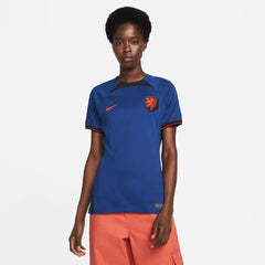 Netherlands 2022-23 Women's Away Soccer Jersey - Deep Royal Blue