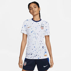 USA 2023-24 Women's Home Authentic Soccer Jersey (No Stars)