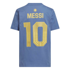 Argentina 2026 Youth Messi Name And Number Tee