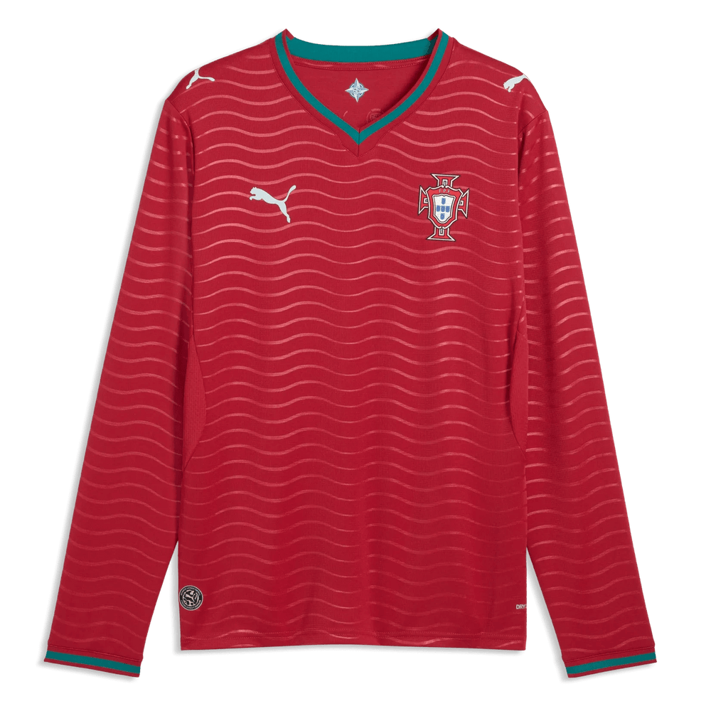 Portugal 2026 Men's Stadium Home Long-Sleeve Soccer Jersey