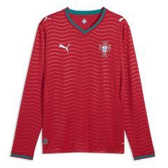 Portugal 2026 Men's Stadium Home Long-Sleeve Soccer Jersey