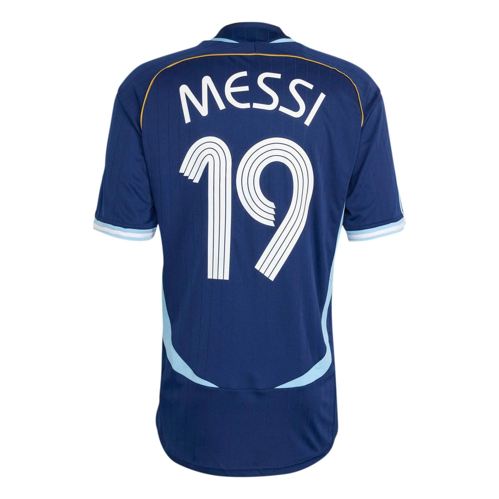 Argentina 2006 Men's Retro Stadium Away Messi #19 Soccer Jersey