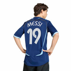 Argentina 2006 Men's Retro Stadium Away Messi #19 Soccer Jersey