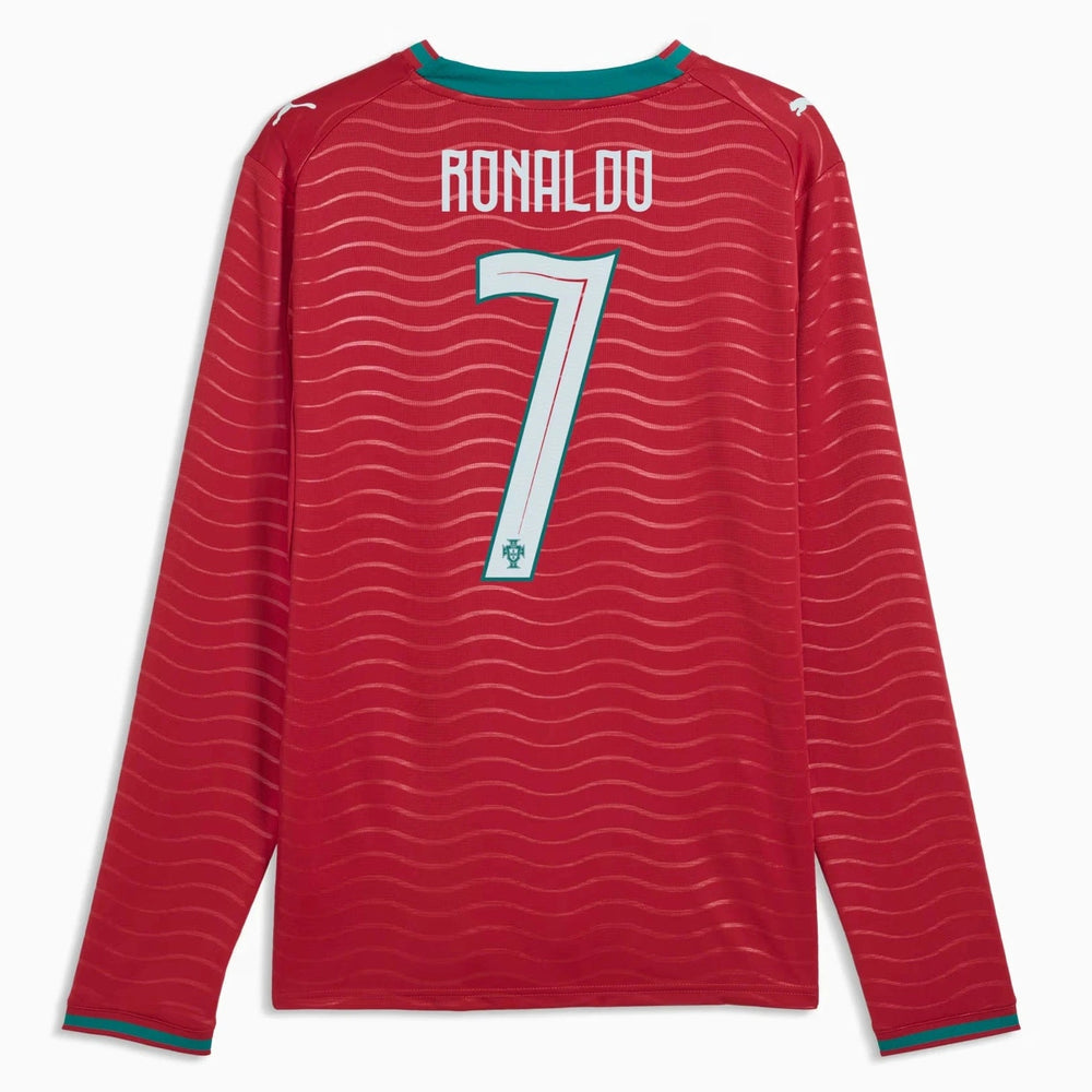 Portugal 2026 Men's Stadium Home Ronaldo #7 Long-Sleeve Soccer Je