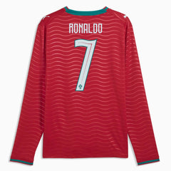Portugal 2026 Men's Stadium Home Ronaldo #7 Long-Sleeve Soccer Je