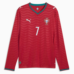 Portugal 2026 Men's Stadium Home Ronaldo #7 Long-Sleeve Soccer Je