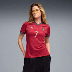 Portugal 2026 Women's Stadium Home Ronaldo #7 Soccer Jersey