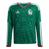 Mexico 2026 Youth Stadium Home Long-Sleeve Soccer Jersey