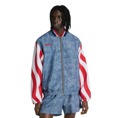 USA Men's Denim Graphic Track Top