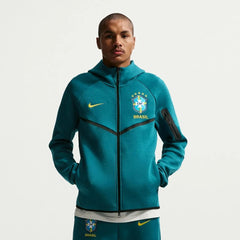Brazil 2026-27 Men's Full-Zip Tech Fleece Hoodie