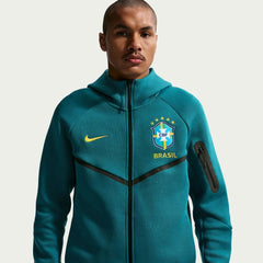 Brazil 2026-27 Men's Full-Zip Tech Fleece Hoodie