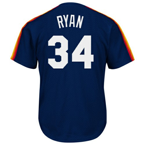 Nolan Ryan Houston Astros Mitchell & Ness Authentic Batting Practice Jersey - MLB Jerseys