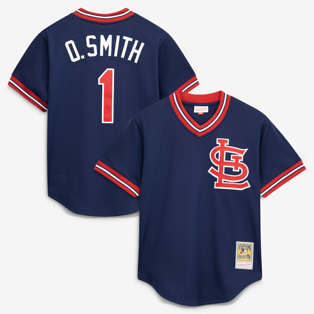 Ozzie Smith St. Louis Cardinals Mitchell & Ness Authentic Batting Practice Jersey - MLB Jerseys