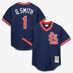 Ozzie Smith St. Louis Cardinals Mitchell & Ness Authentic Batting Practice Jersey - MLB Jerseys