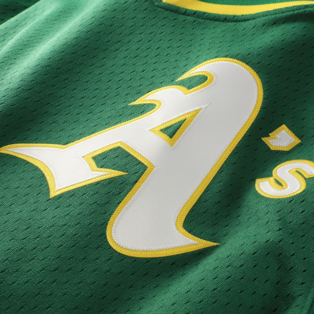 Rickey Henderson Athletics Mitchell & Ness Authentic Batting Practice Jersey - MLB Jerseys