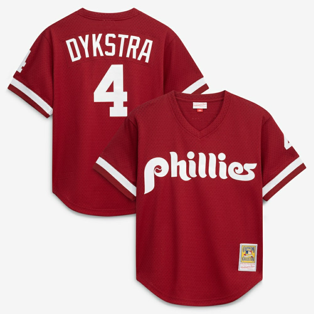 Lenny Dykstra Philadelphia Phillies Mitchell & Ness Authentic Batting Practice Jersey - MLB Jerseys